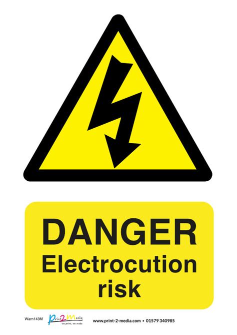 danger of electrocution.